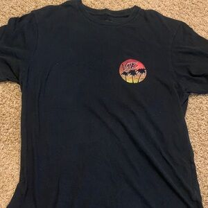 Vans Black Tee with Sunset Graphic slim fit medium